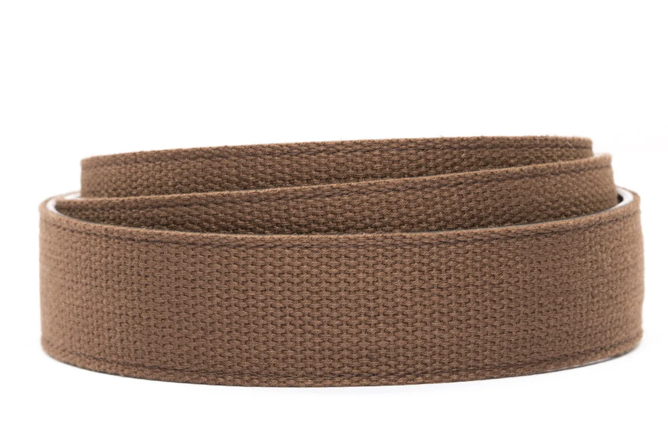 1.5" Brown Canvas Strap