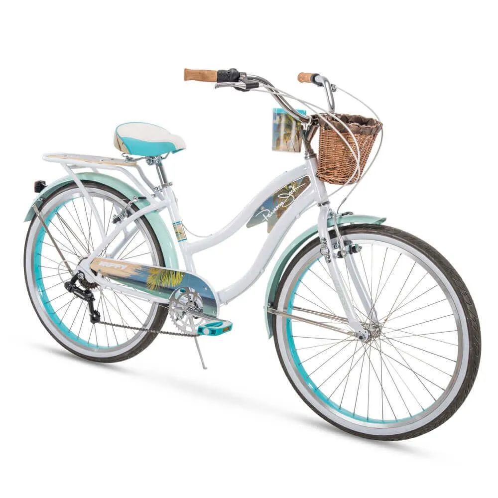 26" Women's Panama Jack Classic Cruiser Bike, Comfort Ride Frame, 6-Speed, White