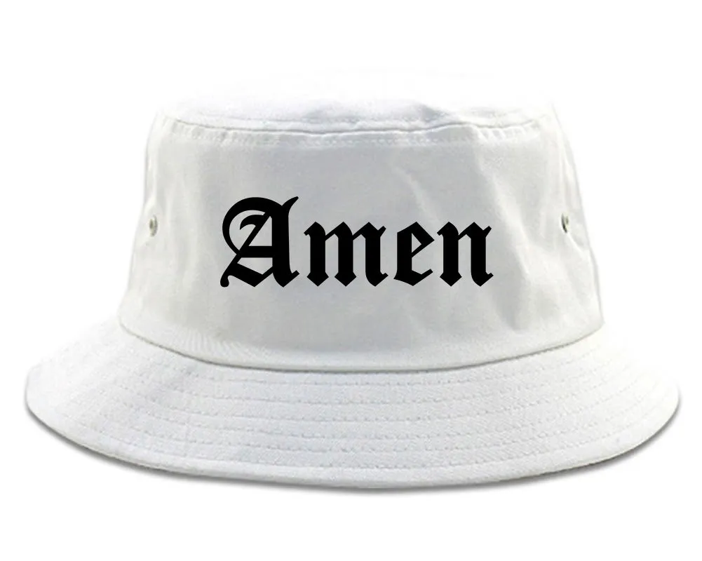 Amen Old English Prayer Mens Bucket Hat