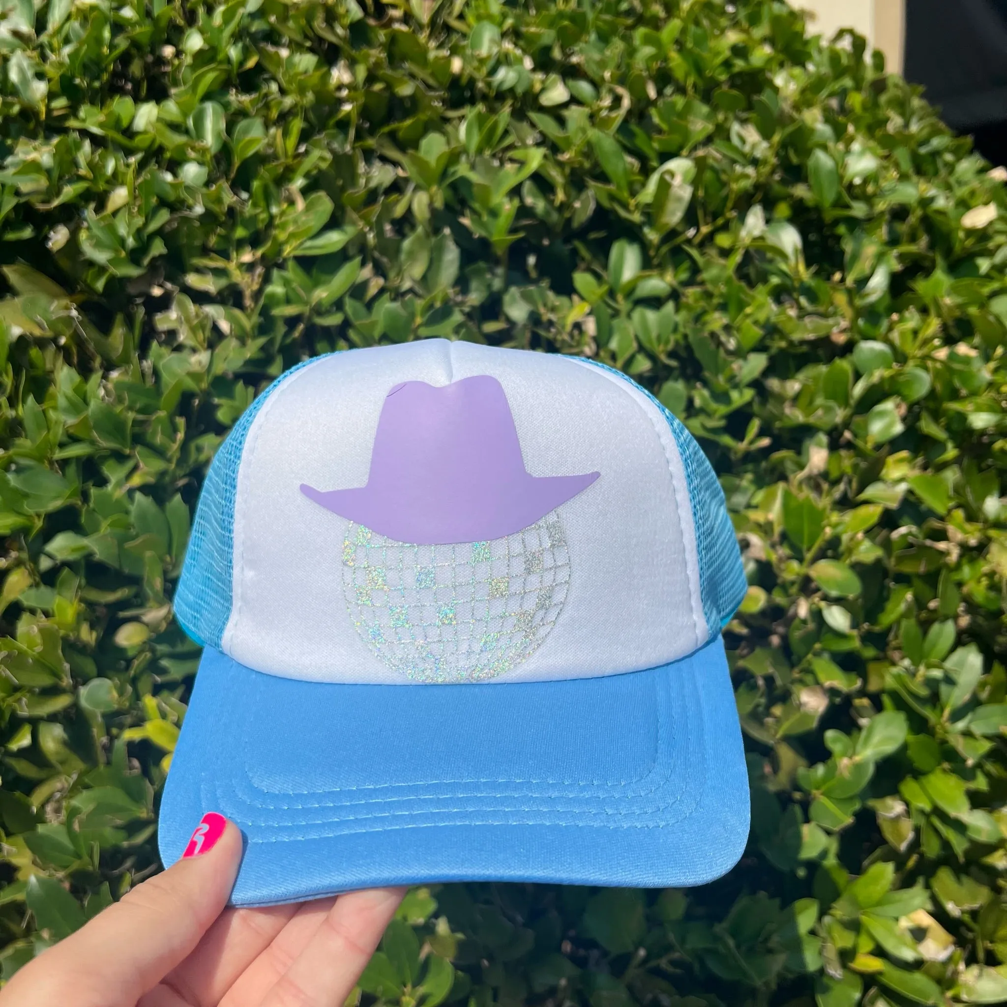 Blue LFD Disco Cowboy Hat