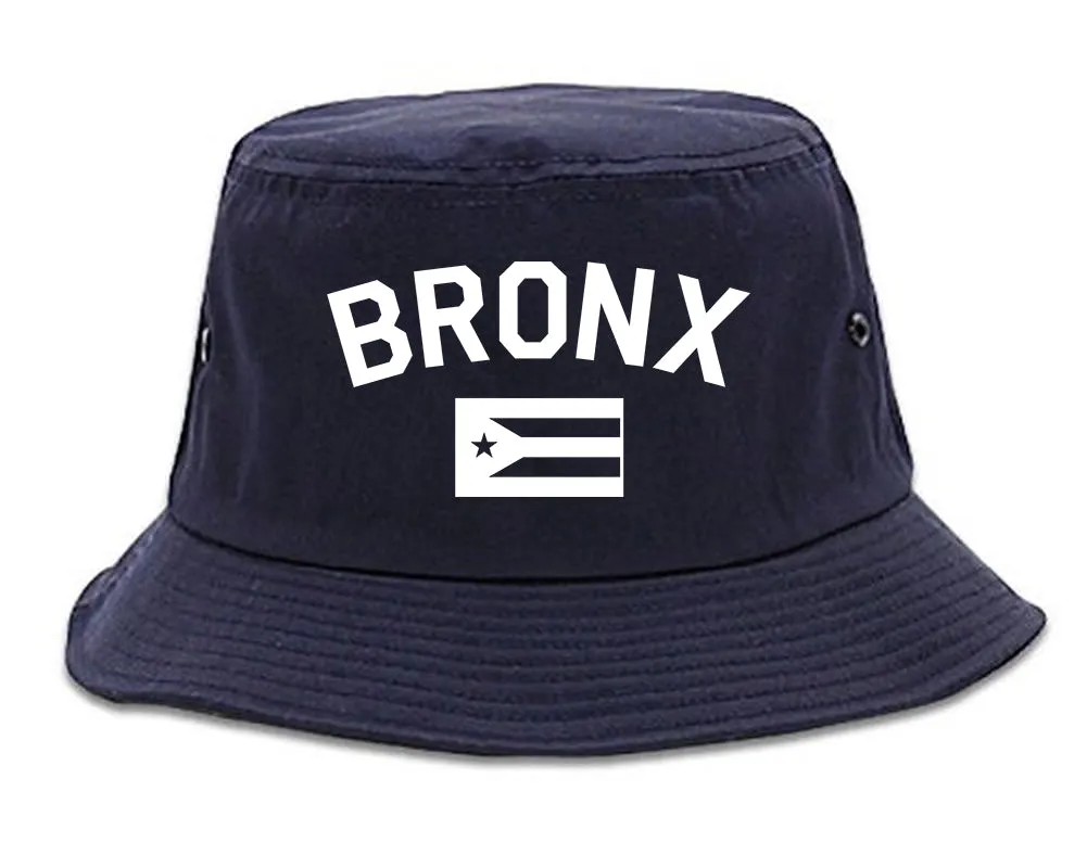 Bronx Puerto Rico Flag Mens Bucket Hat