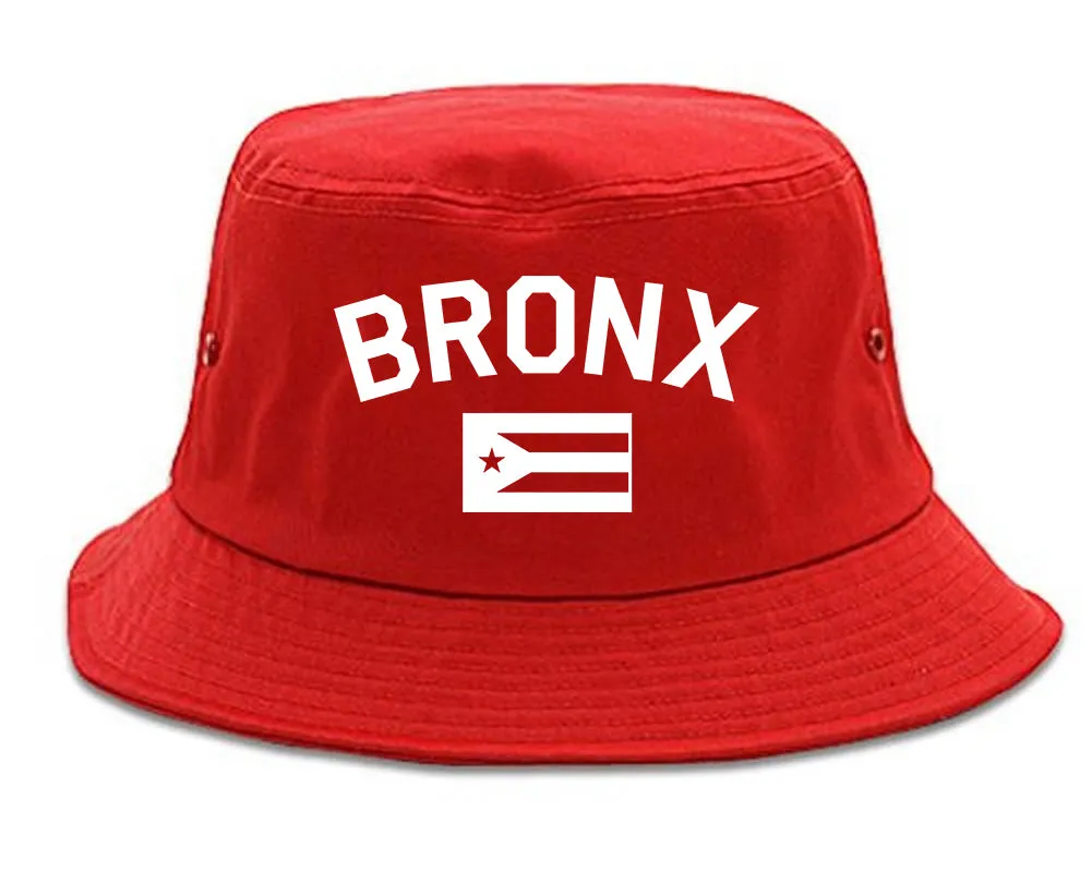 Bronx Puerto Rico Flag Mens Bucket Hat