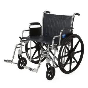 Excel Wheelchair with Removable Desk-Length Arms and Swing-Away Footrests, 24"W