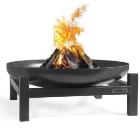 Panama Fire Bowl Pit 70cm - Cook King Garden and Outdoor Patio Entertaining Portable Metal Round Fire Bowl