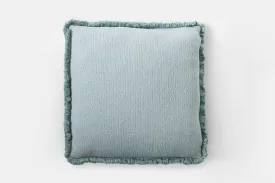 Panama Square Cushion Juniper & Blue Fringe