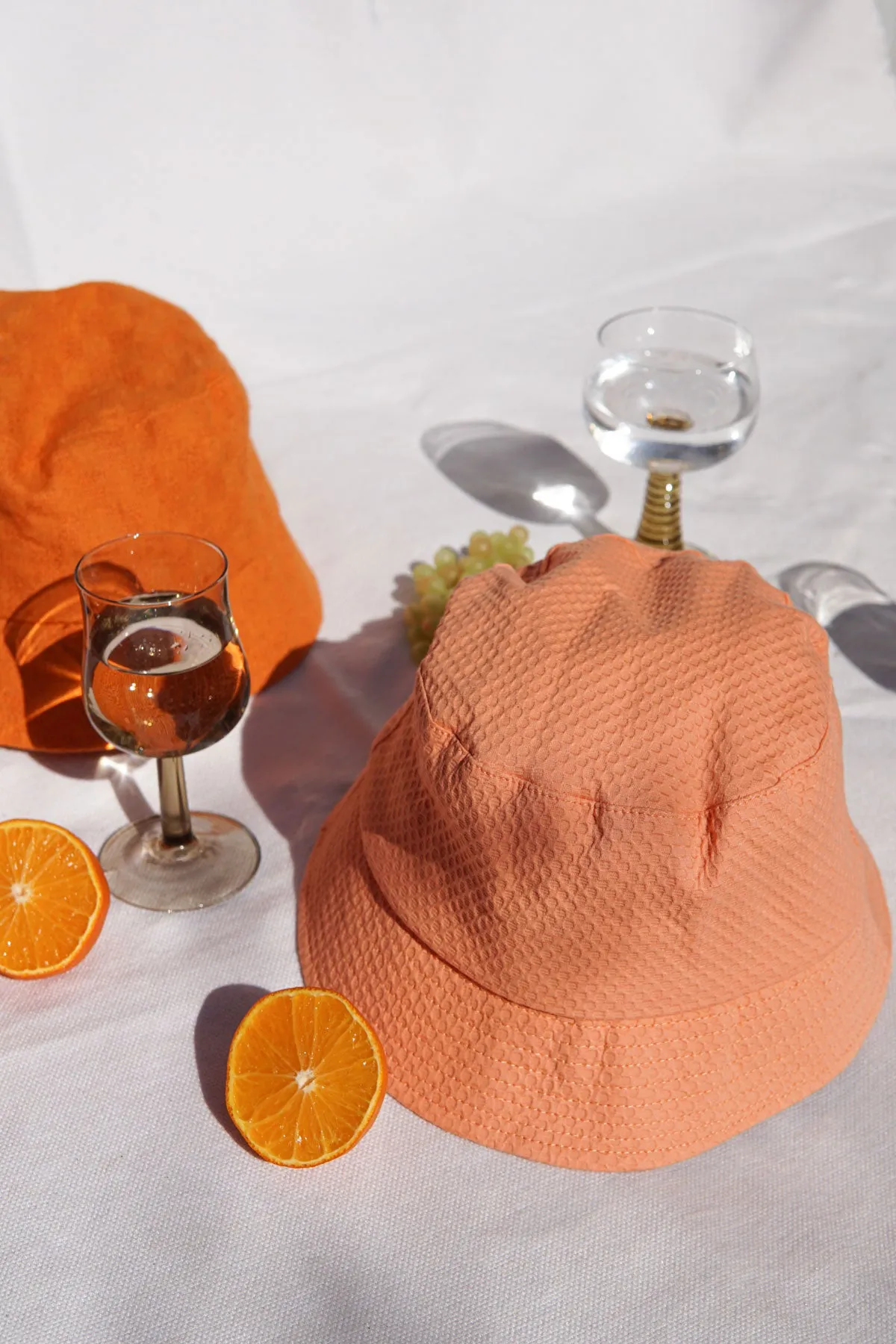 Peach bucket hat