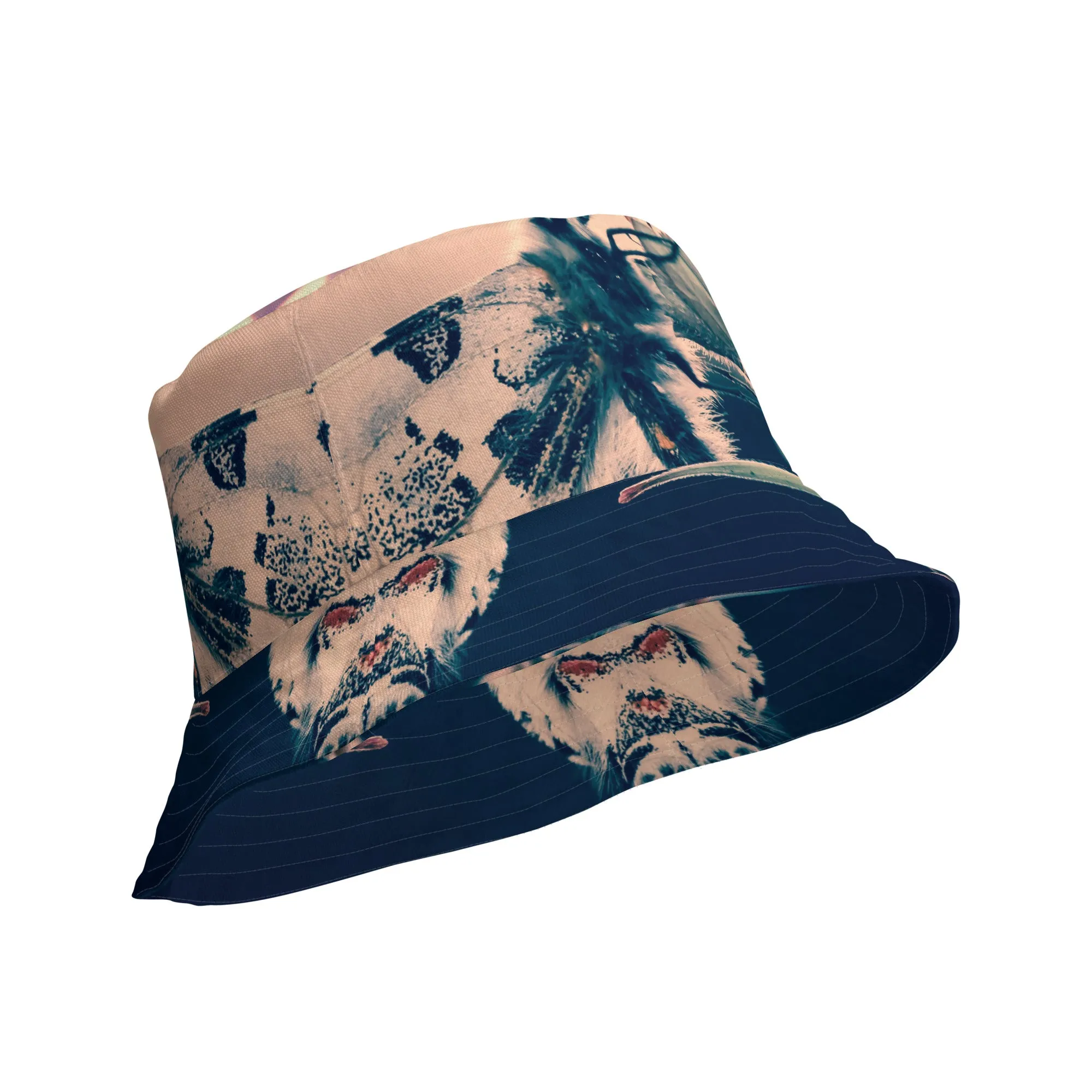 Tie-Dye Floral Tropics Colorful Vibes with Our Fashion Bucket Hat, lioness-love